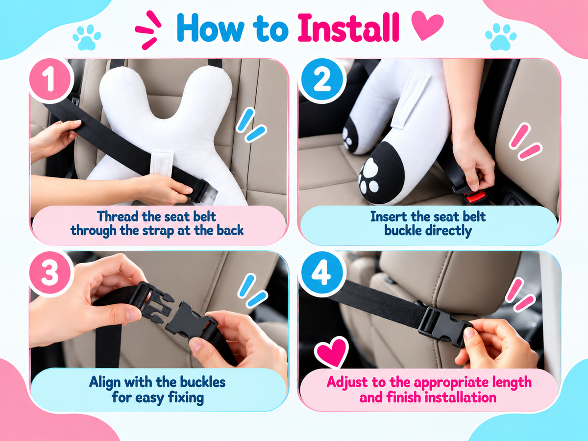 Four-step installation illustration