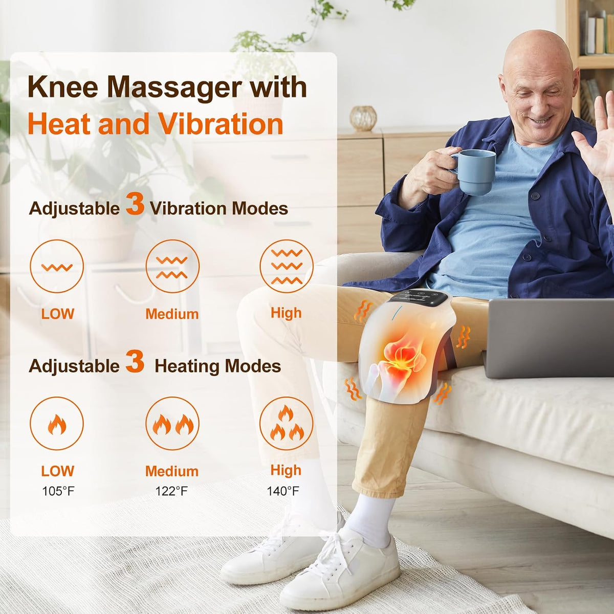 Knee Massager with LED Screen