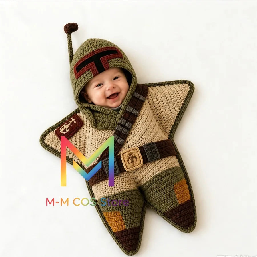 2026 New Seal Star Comfort Baby Rompers Christmas Baby Cartoon Knitted Cute Rompers for Halloween Cos Boys and Girls