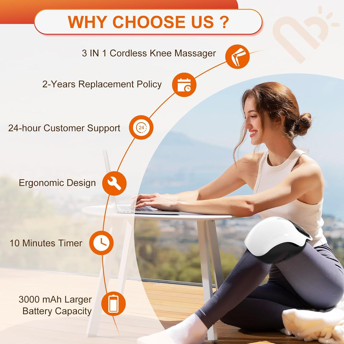 Knee Massager with LED Screen
