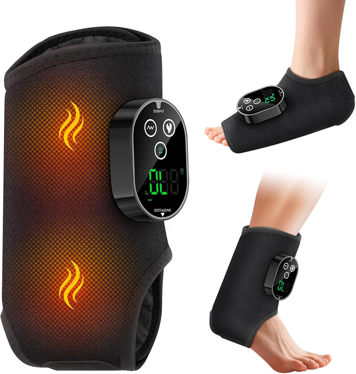 Ankle Massager for Pain Relief, Foot Massager for Neuropathy, FSA Eligible