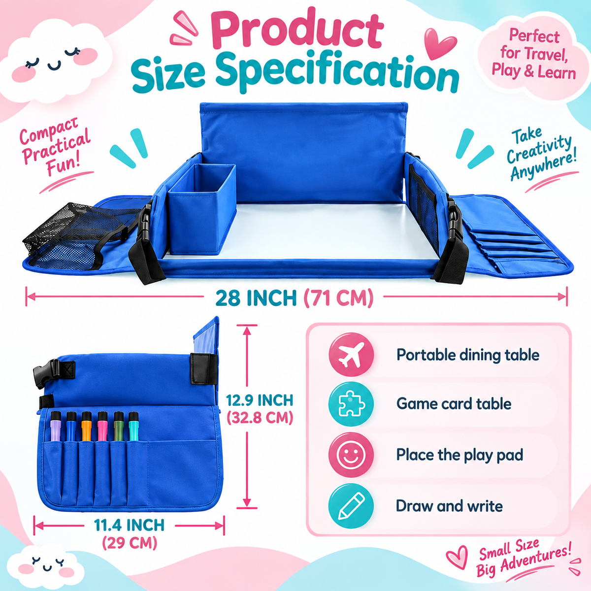 Kids Travel Seat Tray